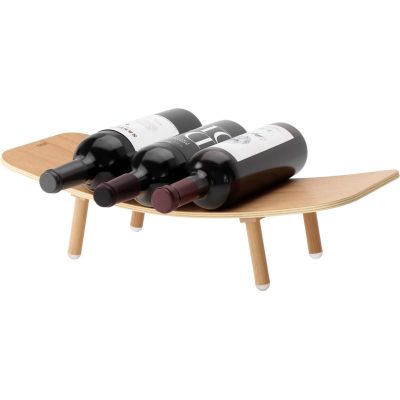 Support de bouteille en bois 5 bouteilles Vinola