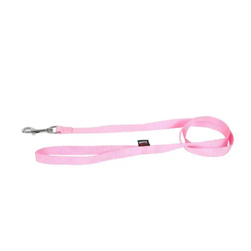 Déco pour le jardin：Laisse Nylon Uni pour chat coloris rose - 120 cm