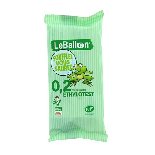 Jardin et confort:Éthylotest chimique Le Ballon 0,2 g Contralco - Spécial jeune conducteur