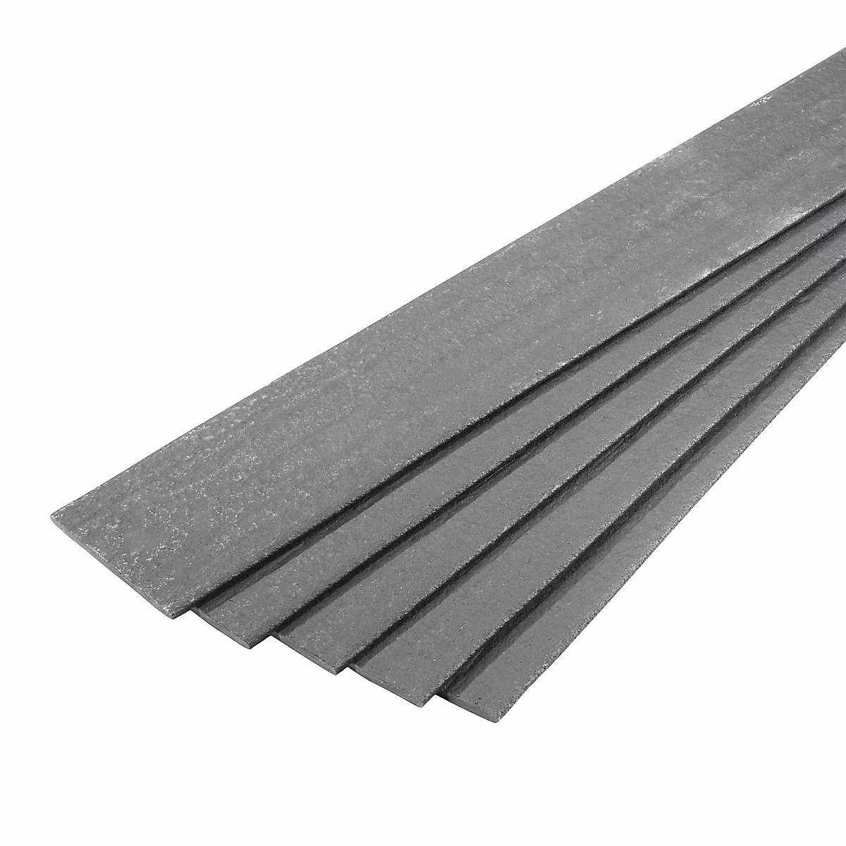 Bordure de jardin planche Plastique Recyclé Gris 200 × 14 × 1 cm (planches soit 10 mètres) – RO'MA NATURE, lot de 5