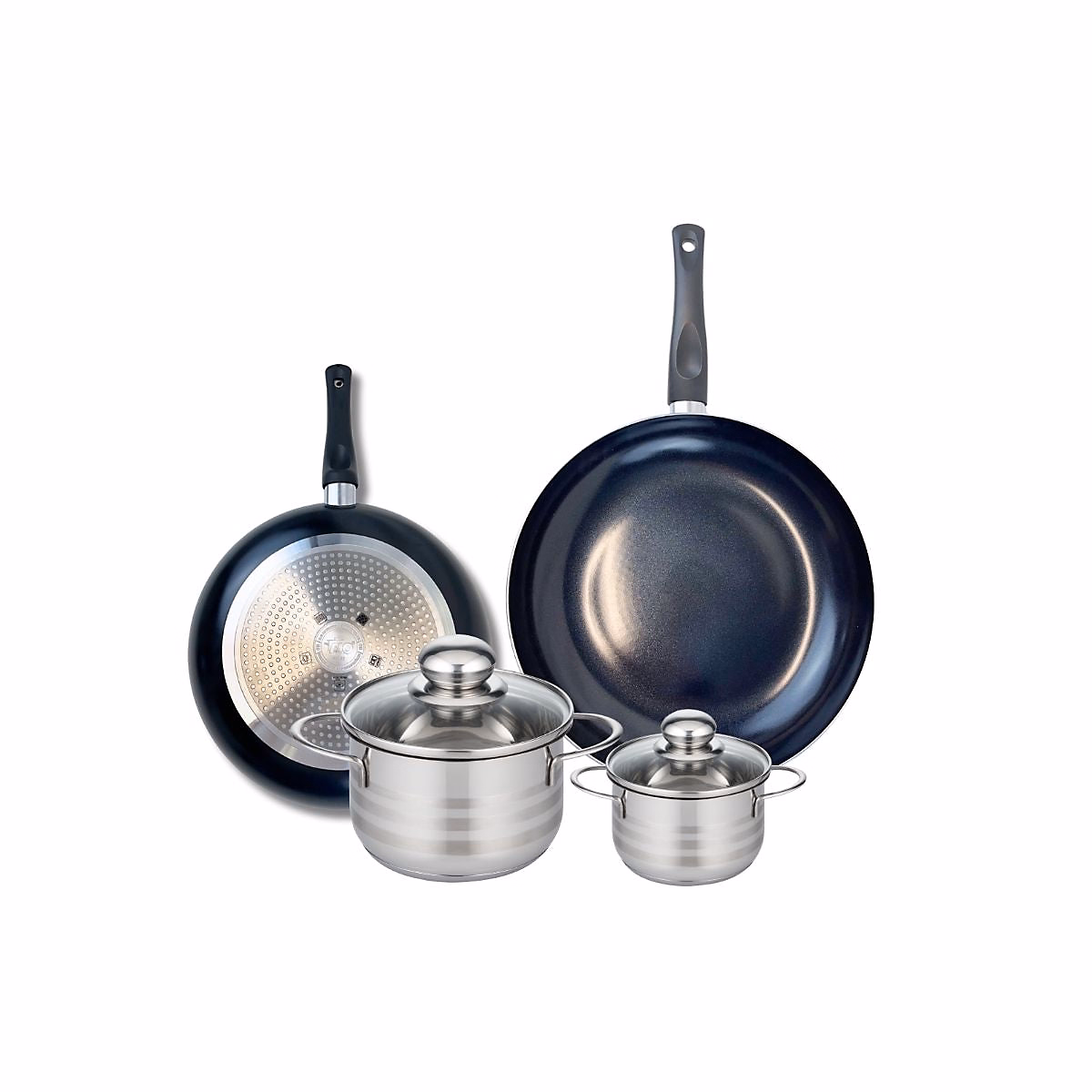 Ensemble de 2 Poêles de cuisson 24 et 28 cm et 2 faitouts 12 et 16 cm Elo Prima Brillant – Réf. OZNPRNHWG3909734181