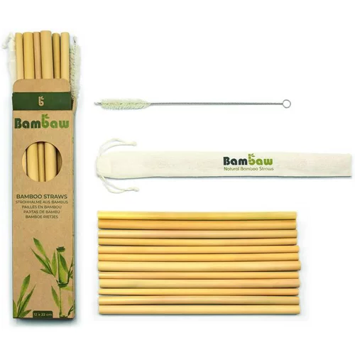 Accessoire au jardin：Paille coloris marron en bambou Bambaw - 22 cm