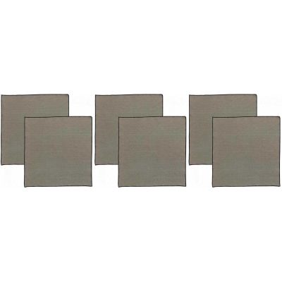 Serviette de table en coton recyclé Grace (Lot de 6) (Ombre)