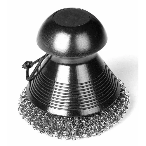 À adopter au jardin:Brosse spéciale plancha en acier inoxydable 9 x 8 x 9 cm