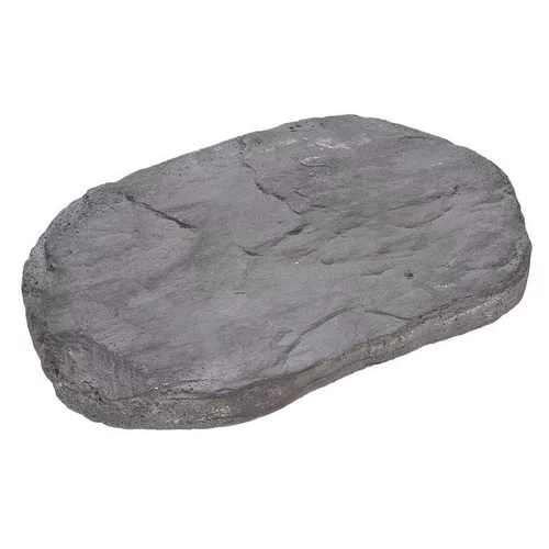 Moderne au jardin:Pas japonais en béton coulé imitant l’ardoise Hairie Grandon multiformat - 36 x 25 x 3 cm