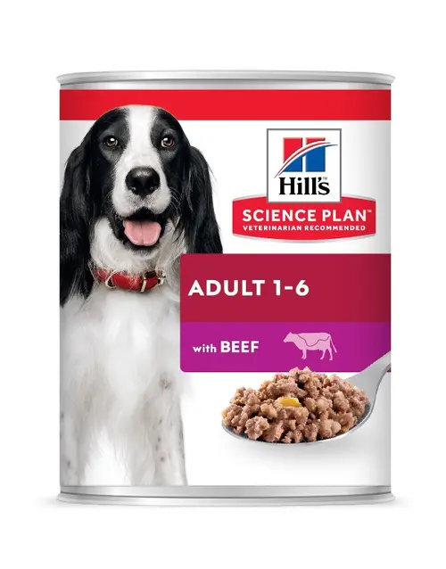 Jardin et déco:Aliment humide pour chien en boîte Hill’s Science Plan Canine Adult bœuf - 370 g