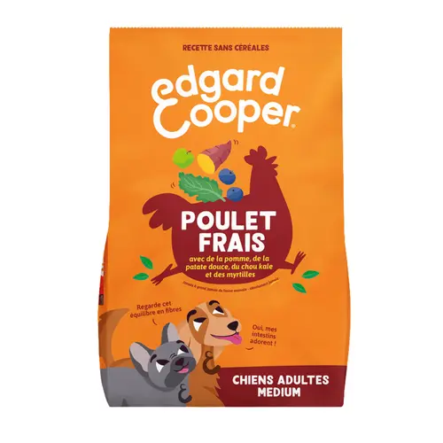 Facile pour le jardin:Croquettes pour chien adulte au poulet sans céréales Edgard & Cooper - 7 kg