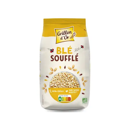 Idéal pour le jardin：Blé soufflé bio Grillon d'Or - 200 g