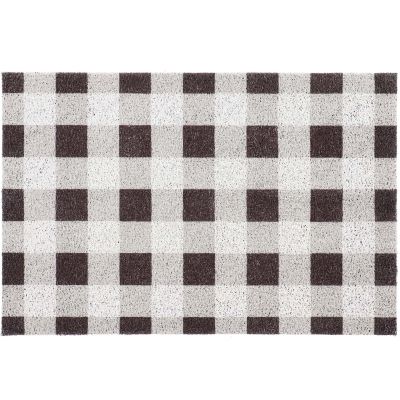 Tapis dessous de paillasson à motifs (Carreaux)