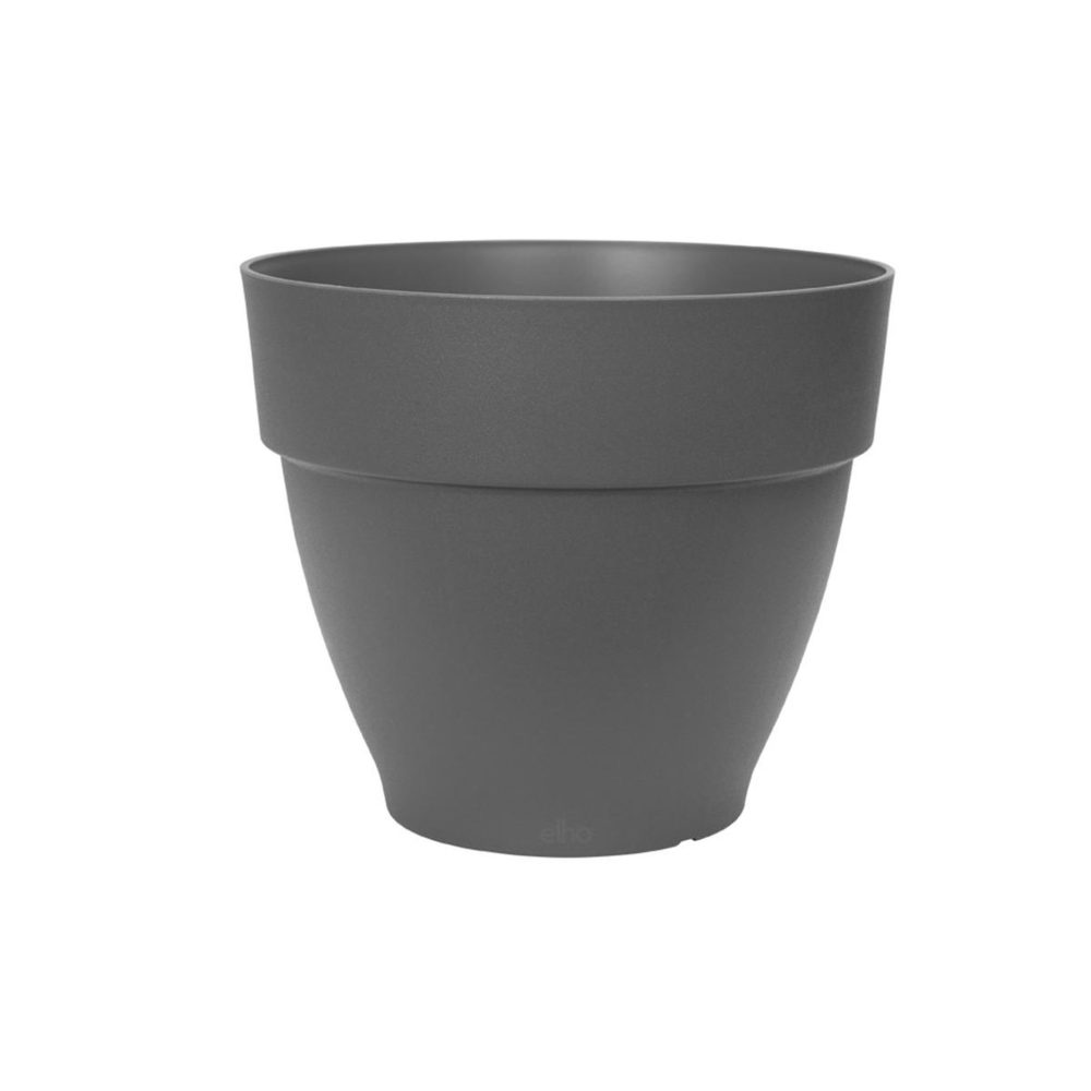 ELHO Pot de fleurs rond Vibia Campana - Ø 40 x H.33 cm - Anthracite - Elho