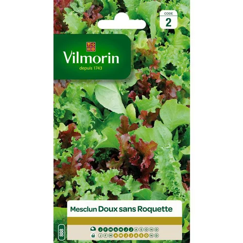 Une sélection pour l’extérieur：Graines de mesclun doux sans roquette Vilmorin - graines à semer