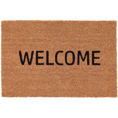 Paillasson en fibres de coco avec inscription 60 x 40 cm