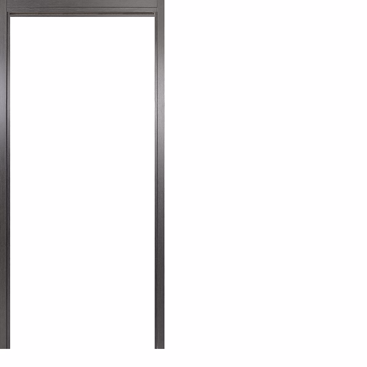 Kit de finition gris pour porte coulissante à galandage – pose par clipsage ou collage