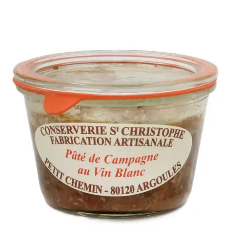 Jardin expert：Pâté de campagne au vin blanc Conserverie St Christophe - 270 g