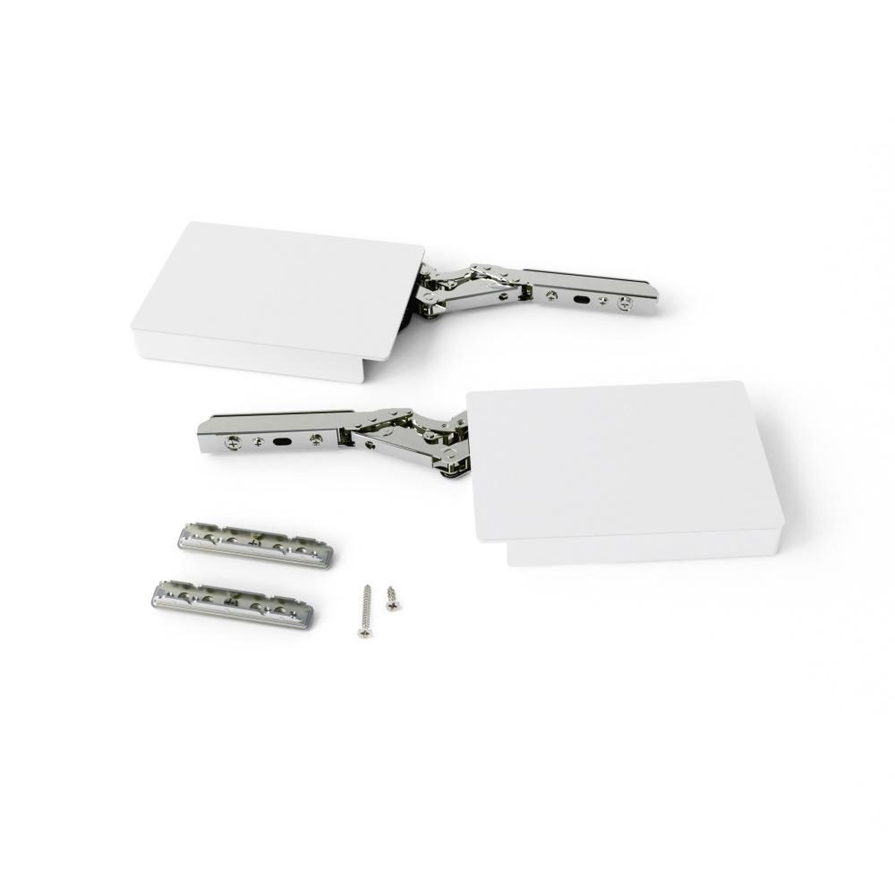 EMUCA SRL Compas pour portes relevables Altius Lift - Relevable 1840-5200 (high=H) - Acier et plastique - Blanc