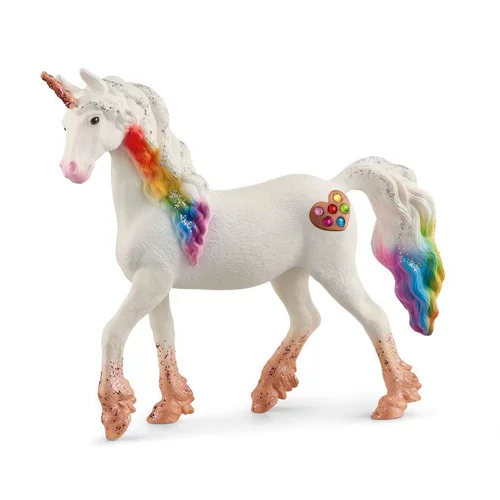 Le choix jardin：Licorne arc-en-ciel femelle multicolore Schleich Bayala - 12.5 cm