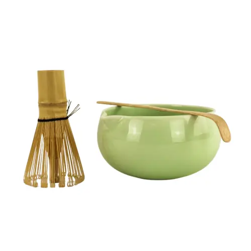Jardin à découvrir：Coffret à thé matcha vert - les 4 pièces