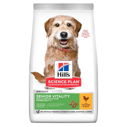 Jardin nature：Croquette pour chien mature de petite taille au poulet Hill's - 1,5 kg