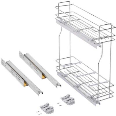 Porte-bouteilles latéral extractible avec fermeture amortie TitaneMax