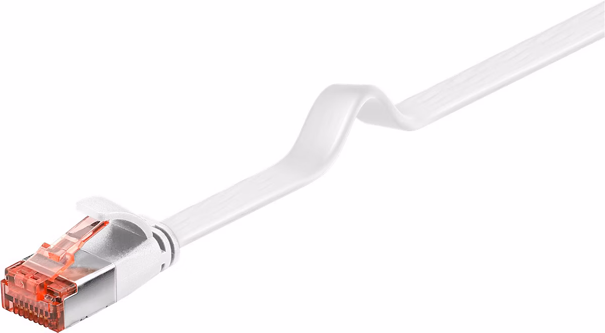 Câble RJ45 Cat6a plat blanc 20 m GOOBAY – Réf. GONAZBVOJ2224118954
