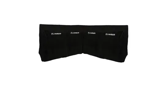 Jardin chez vous：Lot housses pour cuisine 5 éléments noir Le Marquier - L 235 x P 235 x H 110 cm