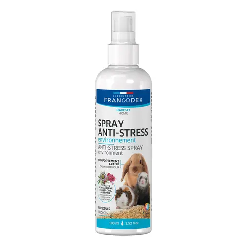 Pour un extérieur bien équipé：Spray anti-stress pour rongeur environnement Francodex - 100 ml