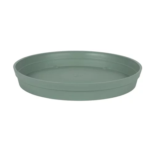 Extérieur adapté：Soucoupe ronde en polypropylène vert laurier Eda Toscane - Ø 40 cm