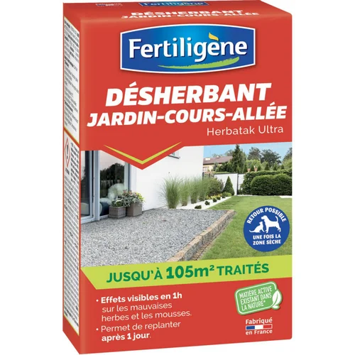 Idéal pour votre jardin：Désherbant pour jardins et cours Fertiligène - 250 ml