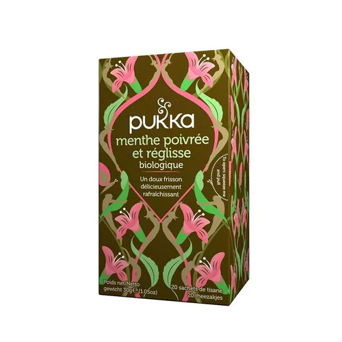 Pour un extérieur bien équipé:Infusion menthe poivrée et réglisse 20 infusettes