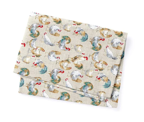 Solution utile:Torchon en coton coloris beige Monique - 50 x 70 cm
