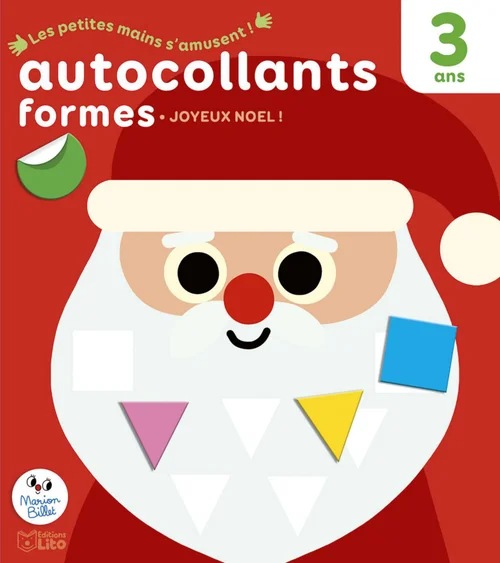 Côté végétal：Livre d’autocollants "Joyeux Noël" aux Éditions Lito collection Les petites mains s’amusent 3 ans