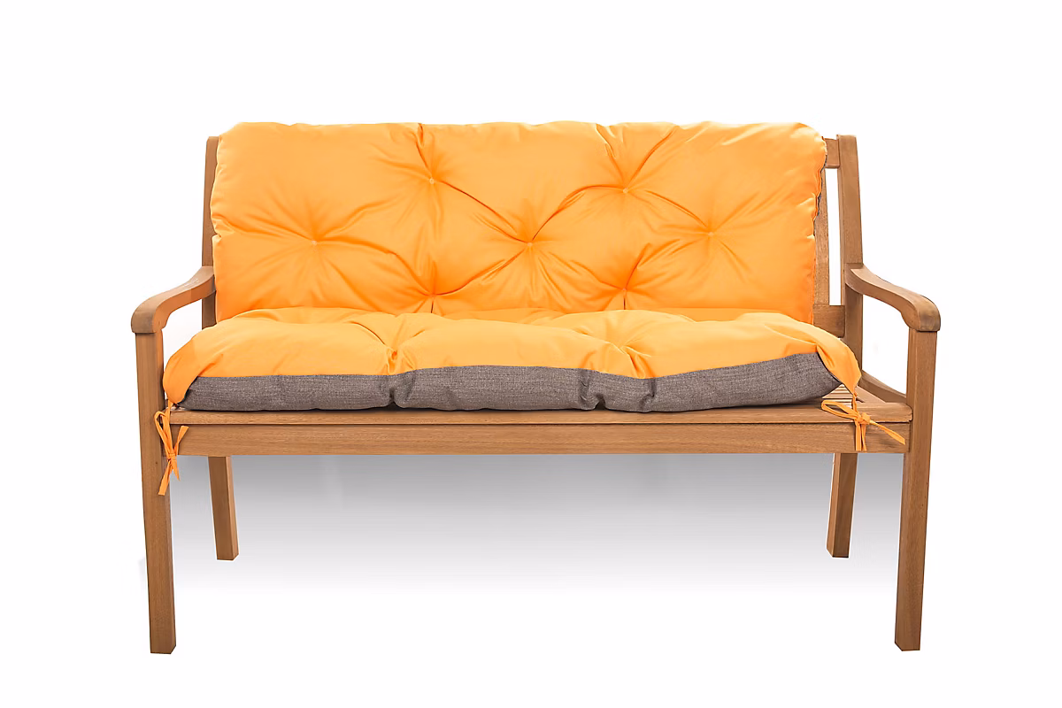 Coussin pour banc de jardin 110 × 50 × 50cm Orange coussin de banc extérieur – coussin de jardin, coussin de balançoire