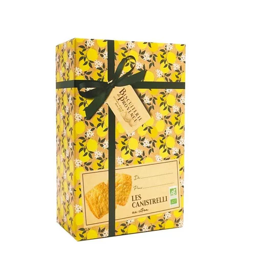 Une touche pratique au jardin：Canistrelli bio Biscuiterie de provence - 90 g