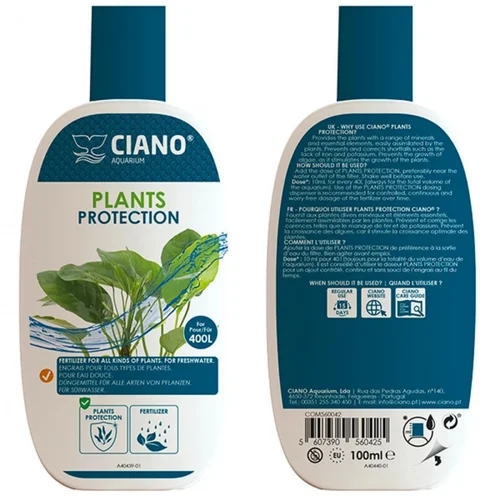 Le compagnon de vos extérieurs:Traitement d'eau pour aquarium bio protection plantes CIANO - 100ml
