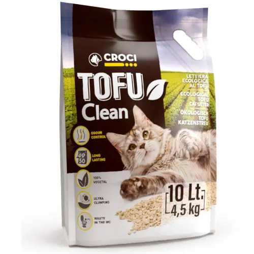 Jardin utile:Litière Tofu clean Croci - 10 L