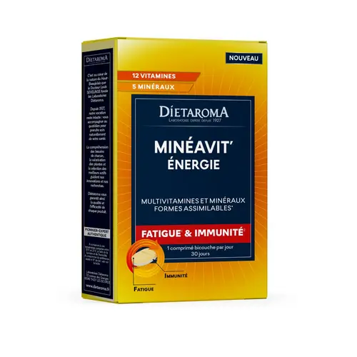 Pour transformer votre jardin:Complément Minéavit énergie DIETAROMA - 30 comprimés