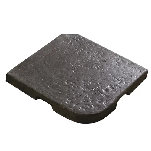 Essentiel au jardin:Dalle pour parasol déporté ardoise 49 x 49 x 5 cm - 22 kg