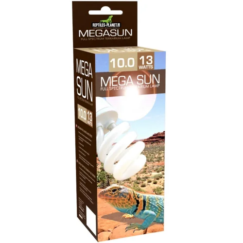 Extérieur malin:Lampe pour terrarium Reptile Planet Mega Sun UVB 10.0 13W