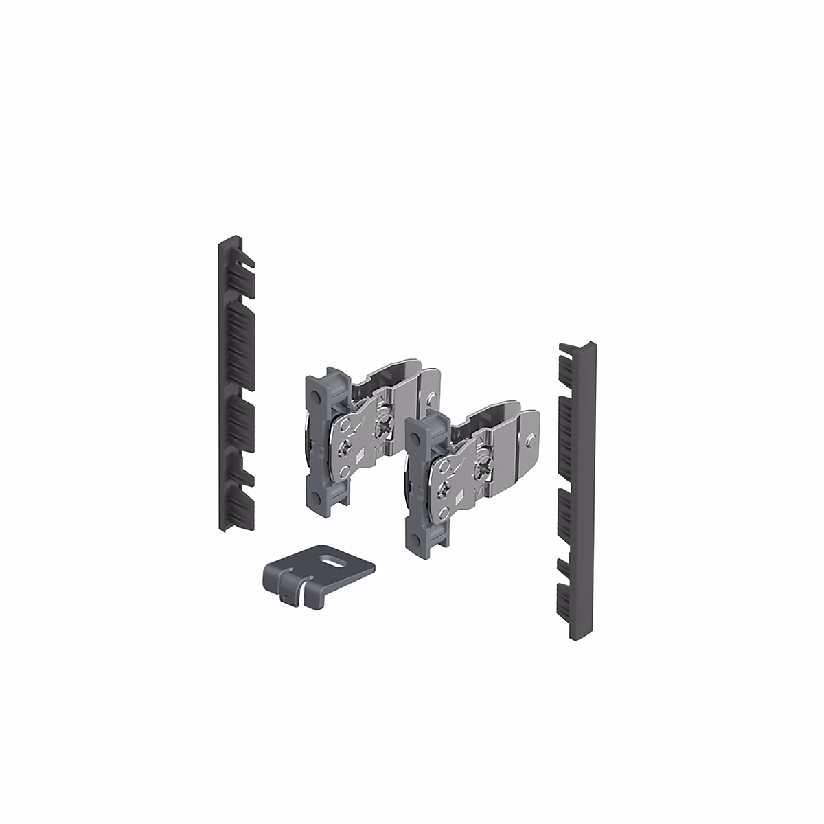 AvanTech YOU Kit de raccords pour façade intérieure à recouper | Hauteur 101 mm – Anthracite – Hettich 9257619