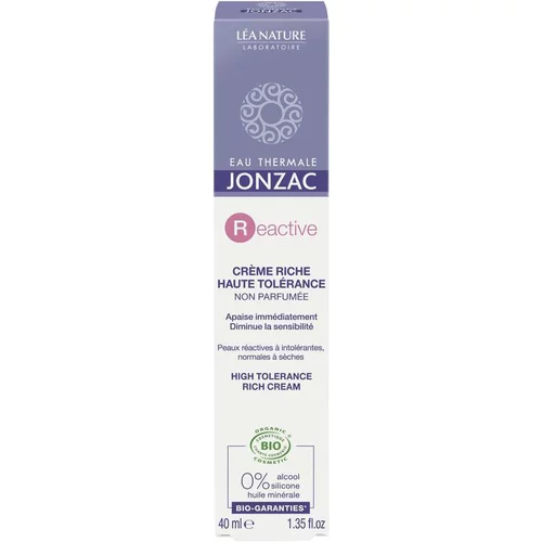 Loisirs extérieur:Crème riche haute tolérance sans parfum Eau Thermale Jonzac 40 ml