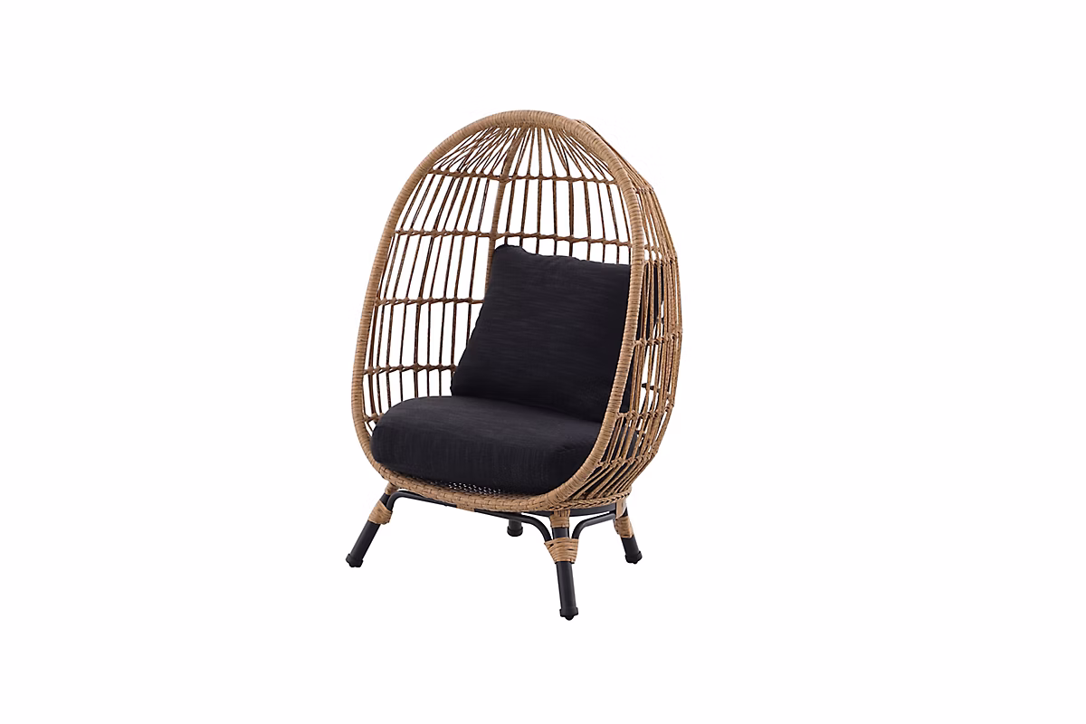 Œuf enfant GoodHome Apolima en acier et rotin synthétique – Réf. VPKUNZLST3717730751