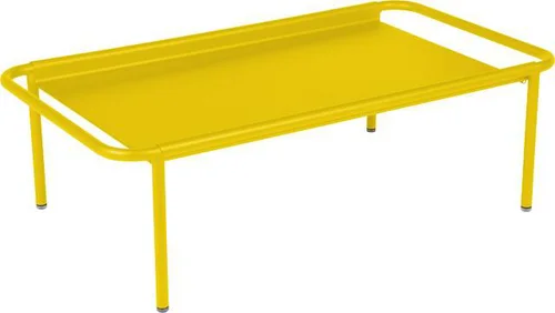 Maison & extérieur：Table basse Coolside coloris miel en acier Fermob - 115 x 63 cm