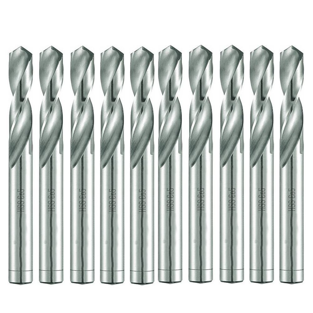 10 Forets Hélicoïdaux HSS Co Extra Court DIN 1897 PZ – Inox | Aciers 130 D. 3.5 x Lt. 52 x Lu. 20 x Q. 3.5 mm x Z2 | Diamwood