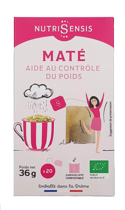 Pour vos envies d’extérieur:Maté Bio Nutrisensis - 20 sachets