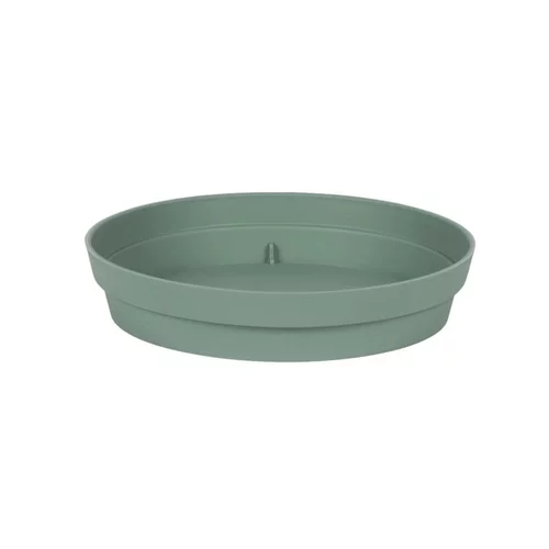 Une idée maline pour le jardin:Soucoupe ronde en polypropylène vert laurier Eda Toscane - Ø 18,5 cm