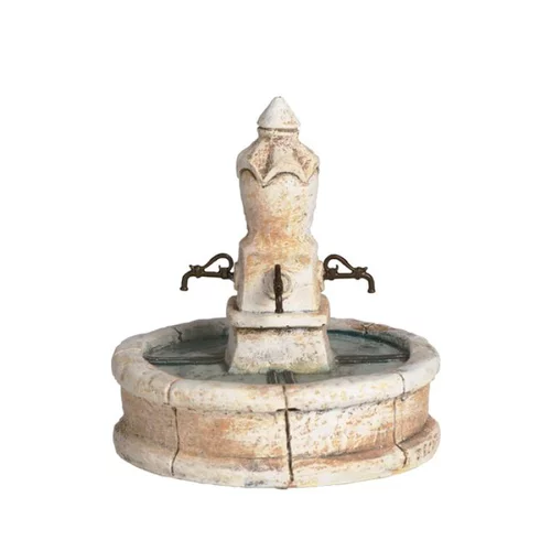 Pratique pour le jardin:Fontaine ronde santons Escoffier