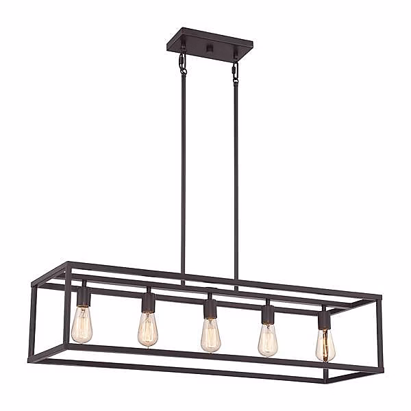 Elstead New Harbor – Lustre Bar Island à 5 ampoules, bronze occidental, E27