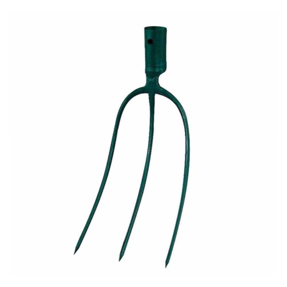 Leborgne Fourche à foin douille 3 dents - 30 cm - sans manche