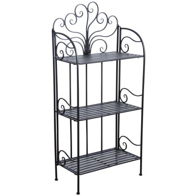 Etagère pliante en métal Arabesques (3 tablettes)