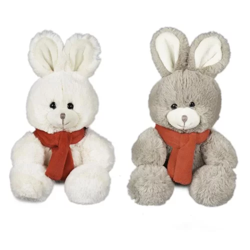 Vie dehors：Lapins assortis écharpe coloris beige - 15 cm